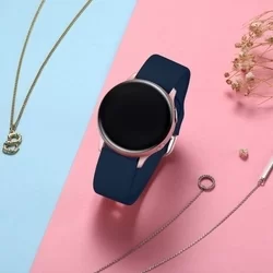 Huawei Watch GT 3 Pro (46 mm) okosóra szíj - kék szilikon szíj-3