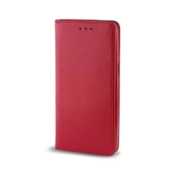 Telefontok Huawei Y5 2018 - piros mágneses szilikon keretes könyvtok-1