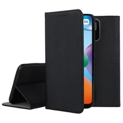 Xiaomi Redmi 10C Telefontok - fekete mágneses szilikon keretes könyvtok-3