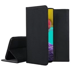 Telefontok Samsung Galaxy M23 5G - fekete mágneses szilikon keretes könyvtok -1