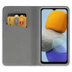 Samsung Galaxy M23 5G Telefontok - piros mágneses szilikon keretes könyvtok-1