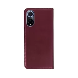 Telefontok Huawei nova 9 - Smart Magnetic burgundy szilikon keretes mágneses könyvtok-2