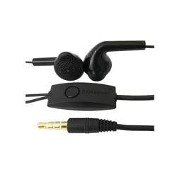 Headset: Samsung EHS61ASFBE - fekete gyári stereo headset, audio csatlakozóval-1