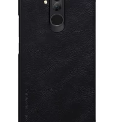 Telefontok Huawei Mate 20 Lite - Nillkin Qin kihajtható bőr tok fekete-1