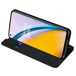 Telefontok OnePlus Nord 2 5G - Dux Ducis fekete flipcover tok-2