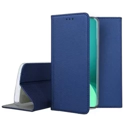 Telefontok Xiaomi 12X 5G - kék mágneses szilikon keretes könyvtok-3