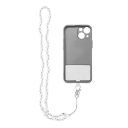 Telefontok: Crystal Diamond - univerzális - tokba helyezhető nyakba akasztó - átlátszó gyöngy-2