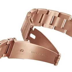 Samsung Galaxy Watch 3 (41 mm) okosóra fémszíj - Spigen Modern Fit rose gold fémszíj (20 mm szíj szélesség)-3