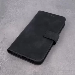 Telefontok Samsung Galaxy A22 5G - Smart Velvet fekete könyvtok tok, mágneses ráhajtófüllel -5
