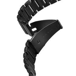 Samsung Galaxy Watch 4 (40 / 42 / 44 / 46 mm) okosóra fémszíj - Spigen Modern Fit fekete fémszíj (20 mm szíj szélesség)-3