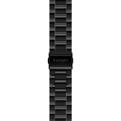 Samsung Galaxy Watch 4 (40 / 42 / 44 / 46 mm) okosóra fémszíj - Spigen Modern Fit fekete fémszíj (20 mm szíj szélesség)-4