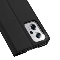 Telefontok Xiaomi Poco X4 GT 5G - Dux Ducis fekete flipcover tok-4