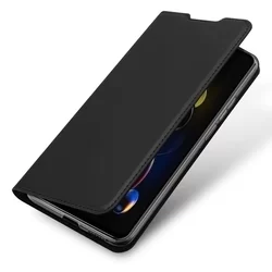 Telefontok Xiaomi Poco X4 GT 5G - Dux Ducis fekete flipcover tok-5