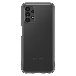Telefontok Samsung Galaxy A13 (A135F / A137F) - Eredeti SAMSUNG áttetsző fekete szilikon tok-1