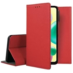 Telefontok Xiaomi Redmi 10A - piros mágneses szilikon keretes könyvtok-3