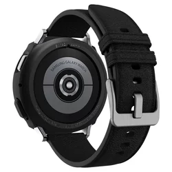 Samsung Galaxy Watch 4 (44 mm) - SPIGEN LIQUID AIR fekete szilikon védőtok-1
