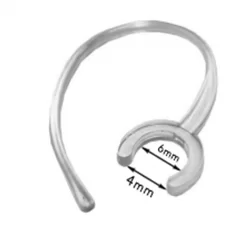 Bluetooth headset fülpánt kis átmérőjű bilinccsel 2db-os (átlátszó+fekete)-1
