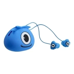 Headset: Jillie Monster - kék audio jack csatlakozós stereo headset, mikrofonnal + szilikon tartóval-1