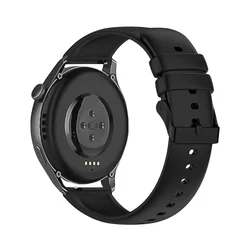 Huawei Watch GT3 (46 mm) okosóra szíj - Strap One fekete szilikon (22 mm)-1