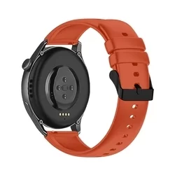 Huawei Watch GT3 (46 mm) okosóra szíj - Strap One narancssárga szilikon (22 mm)-1
