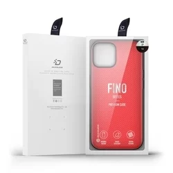 Telefontok iPhone 14 - Dux Ducis Fino piros műanyag tok, szilikon kerettel-7