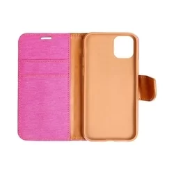 Telefontok Samsung Galaxy A03 (A035F) - Canvas pink mágneses szilikon keretes könyvtok-3