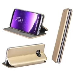 Telefontok SAMSUNG Galaxy J6+ (J6 Plus) - Forcell Elegance kinyitható tok - arany-2