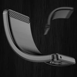 Xiaomi Poco C40 Telefontok - Carbon Fiber fekete szilikon tok-1