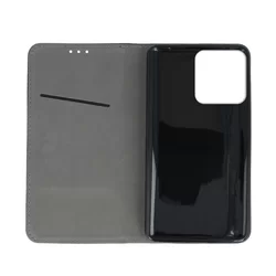 Telefontok Xiaomi Poco C40 - Smart Magnetic fekete szilikon keretes mágneses könyvtok-4