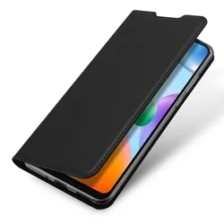 Telefontok Xiaomi Poco C40 - Dux Ducis fekete kinyitható tok-1