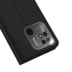 Telefontok Xiaomi Poco C40 - Dux Ducis fekete kinyitható tok-5
