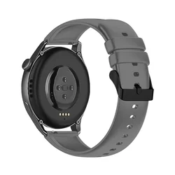 Huawei Watch GT / GT2 / GT2 Pro (42 mm) okosóra szíj - Strap One szürke szilikon szíj (szíj szélesség: 20 mm)-1