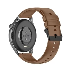 Huawei Watch GT / GT2 / GT2 Pro (42 mm) okosóra szíj - Strap One barna szilikon szíj (szíj szélesség: 20 mm)-1