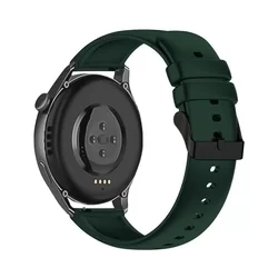 Samsung Galaxy Watch 4 (40 / 42 / 44 / 46 mm) okosóra szíj - Strap One zöld szilikon szíj (szíj szélesség: 20 mm)-1