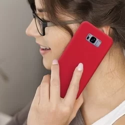 Telefontok SAMSUNG Galaxy J6+ (J6 Plus) - Jelly Case Flash Mat - piros-4