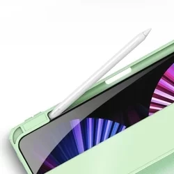 Tablettok iPad Air 4 (2020, 10,9 coll) - DUX DUCIS TOBY zöld ütésálló tok ceruza tartóval-2