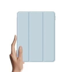 Tablettok iPad Air 4 (2020, 10,9 coll) - DUX DUCIS TOBY égkék ütésálló tok ceruza tartóval-6