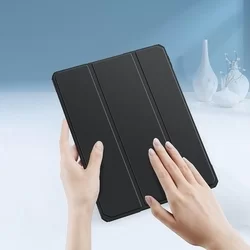 Tablettok iPad Air 5 (2021, 10,9 coll) - DUX DUCIS TOBY fekete ütésálló tok ceruza tartóval-7