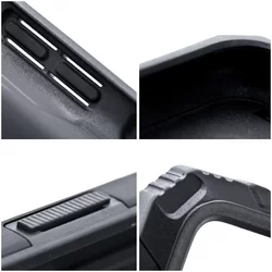 Telefontok Xiaomi Poco C40 - Nitro Ring Armor - fekete gyűrűs, kitámasztható, ütésálló műanyag hátlaptok-3
