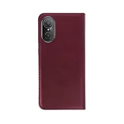 Telefontok Huawei nova 9 SE - Smart Magnetic burgundy szilikon keretes mágneses könyvtok-2