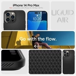 Telefontok iPhone 14 Pro Max - SPIGEN LIQUID AIR Fekete tok-9