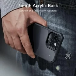 Telefontok iPhone 14 - ESR áttetsző/fekete ütésálló tok-4
