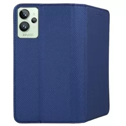 Telefontok Realme GT2 Pro - kék mágneses szilikon keretes könyvtok-1