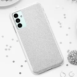 Samsung Galaxy A04s (A047) Telefontok - Ezüst Shiny tok-3