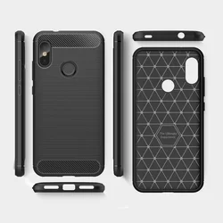 Telefontok Xiaomi Mi A2 Lite / Redmi 6 Pro - Carbon mintás TPU tok, fekete-4