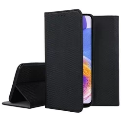 Telefontok Samsung Galaxy A23 5G - fekete mágneses szilikon keretes könyvtok-3