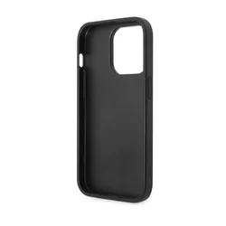 Telefontok iPhone 14 Pro - Guess Leather Saffiano - kemény hátlaptok - Fekete-3