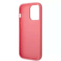 Telefontok iPhone 14 Pro - Guess Leather Saffiano - kemény hátlaptok - pink-5
