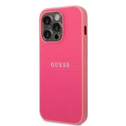 Telefontok iPhone 14 Pro - Guess Leather Saffiano - kemény hátlaptok - pink-3