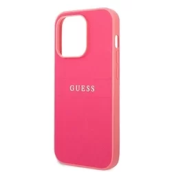 Telefontok iPhone 14 Pro - Guess Leather Saffiano - kemény hátlaptok - pink-4